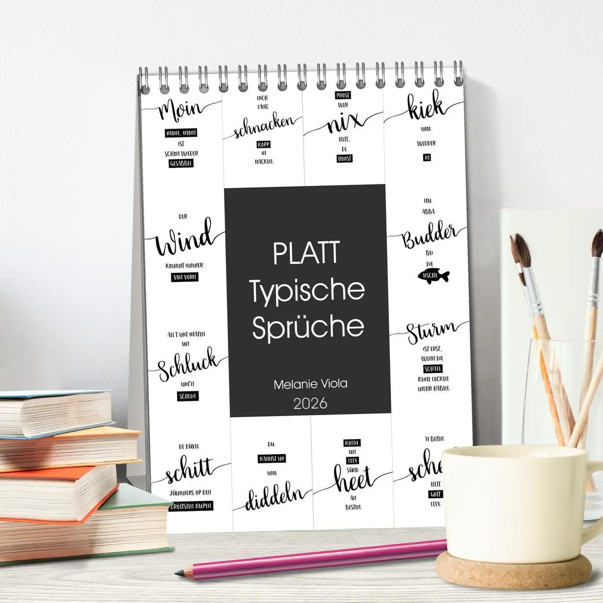 Bild: 9783516393552 | PLATT Typische Sprüche (Tischkalender 2026 DIN A5 hoch), CALVENDO...