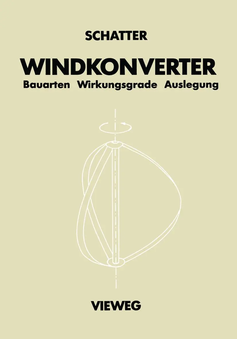 Cover: 9783528033552 | Windkonverter | Bauarten, Wirkungsgrade, Auslegung | Winfried Schatter