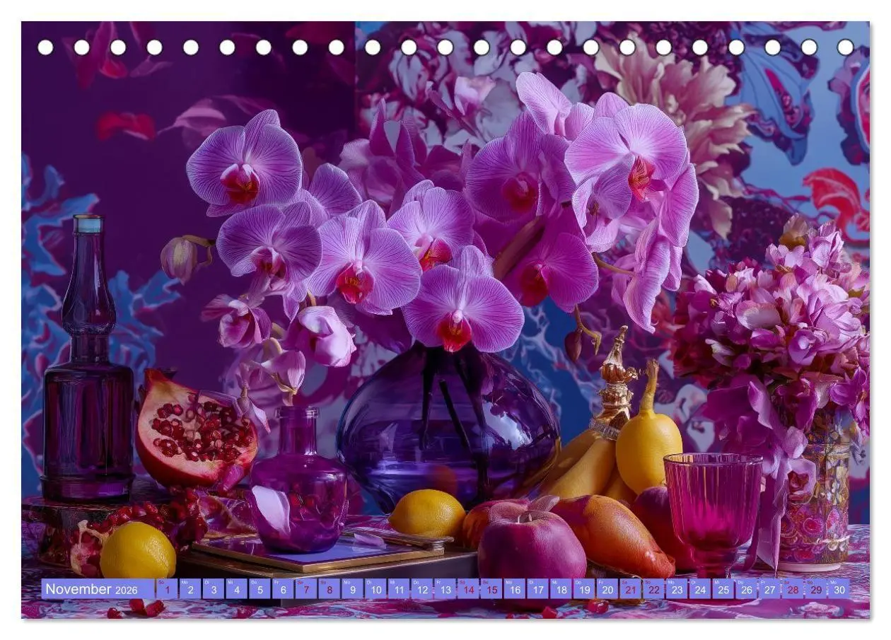 Bild: 9783516693652 | Bloom und Bite. KI mixt Blumen, Obst und Gemüse (Tischkalender 2026...