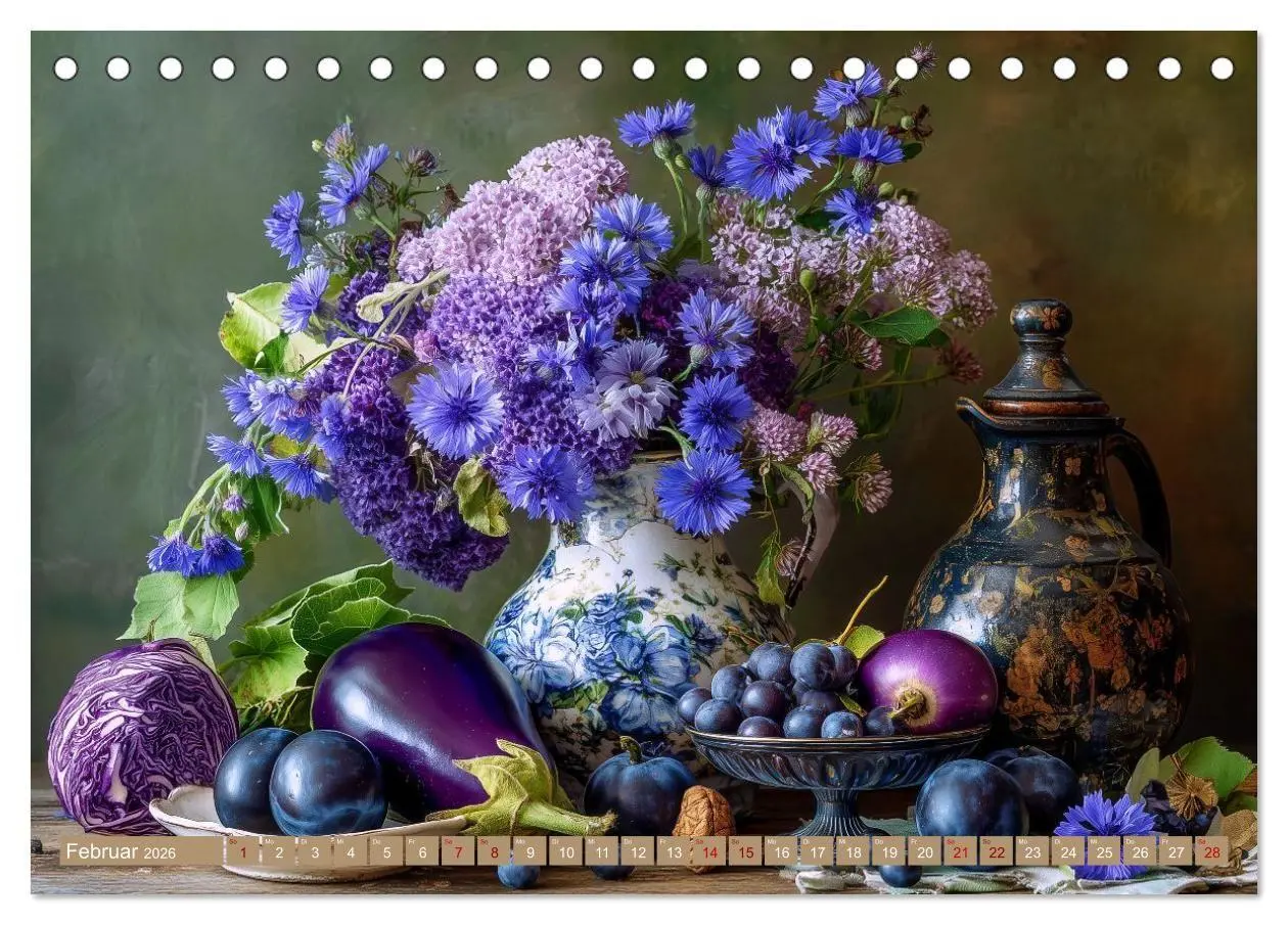 Bild: 9783516693652 | Bloom und Bite. KI mixt Blumen, Obst und Gemüse (Tischkalender 2026...