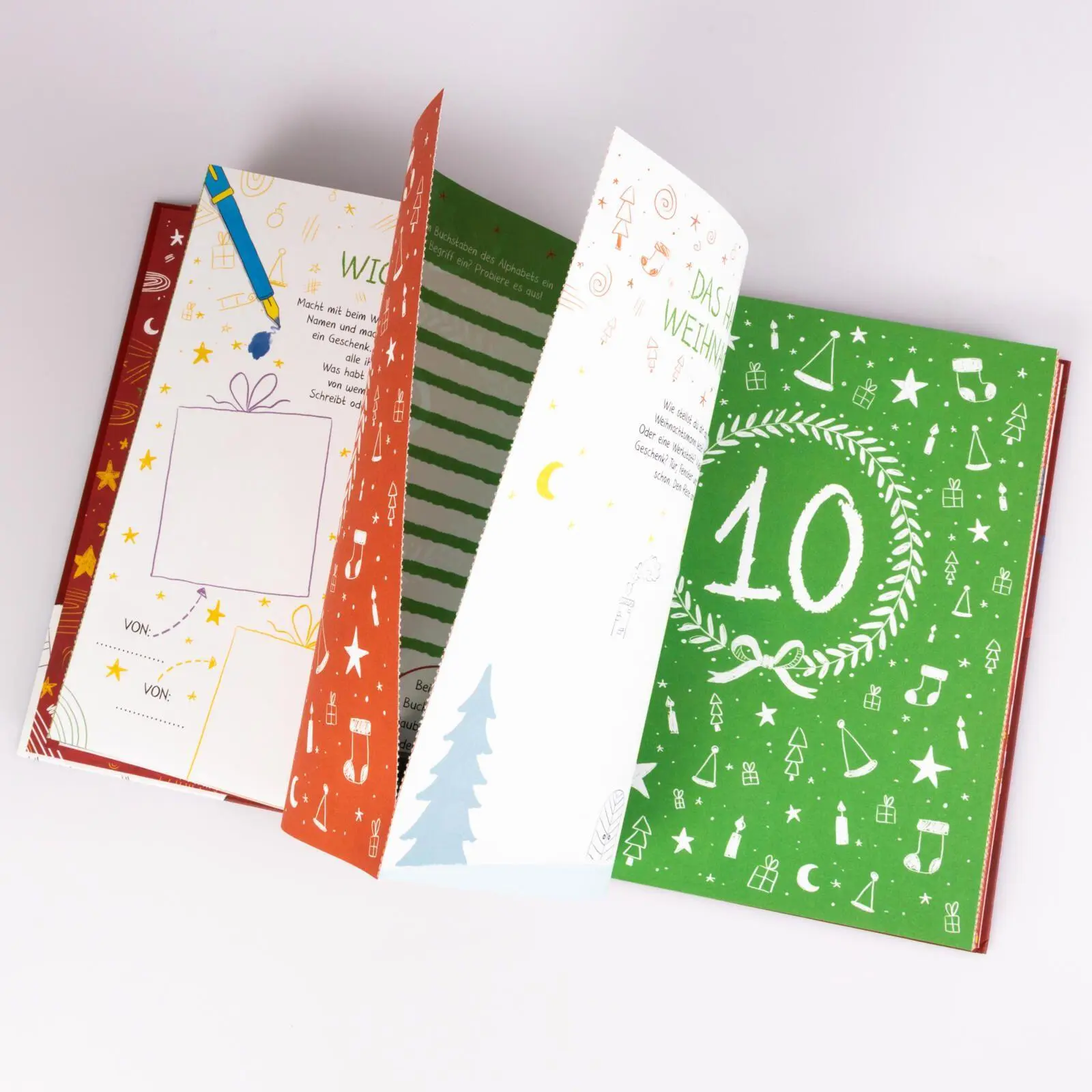 Bild: 9783551173652 | #buch4you: Kritzel-Mitmach-Adventskalender | Marisa Hart (u. a.)