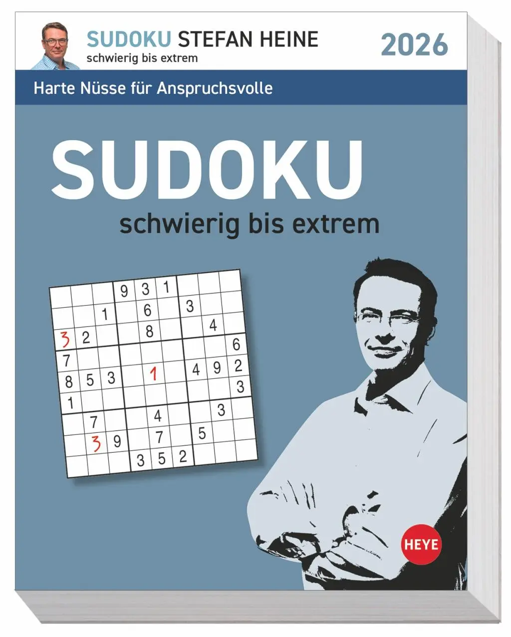 Cover: 9783756413652 | Stefan Heine Sudoku schwierig Tagesabreißkalender 2026 | Stefan Heine