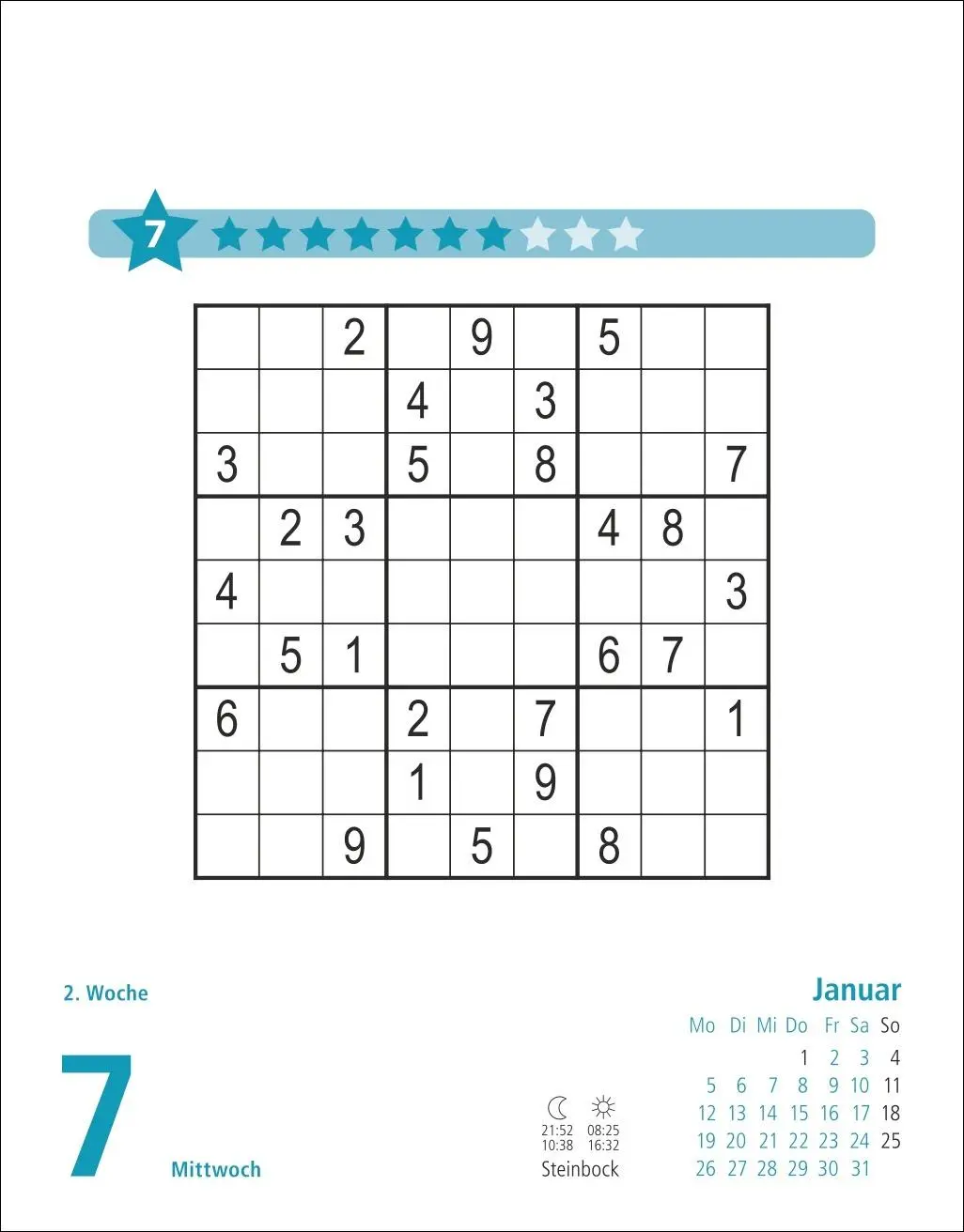 Bild: 9783756413652 | Stefan Heine Sudoku schwierig Tagesabreißkalender 2026 | Stefan Heine
