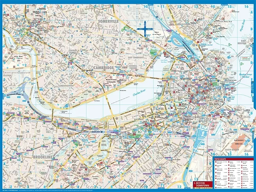 Bild: 9783866093652 | Borch Map Boston | (Land-)Karte | Mehrfarbendruck. Gefalzt | 2 S.