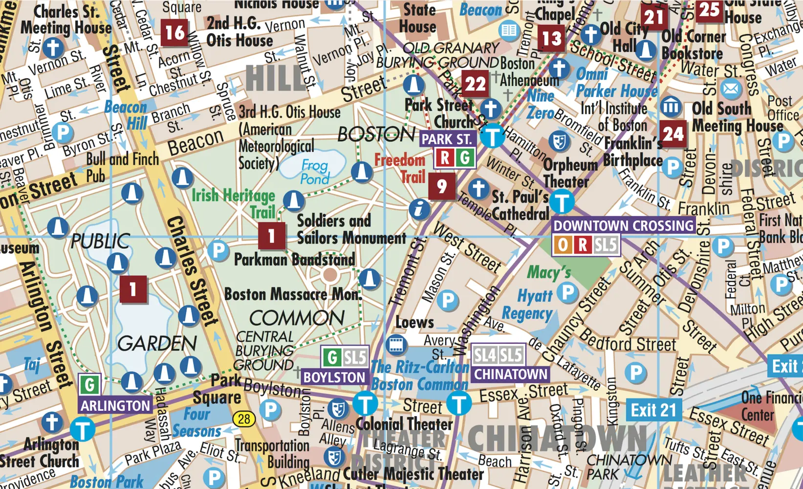 Bild: 9783866093652 | Borch Map Boston | (Land-)Karte | Mehrfarbendruck. Gefalzt | 2 S.