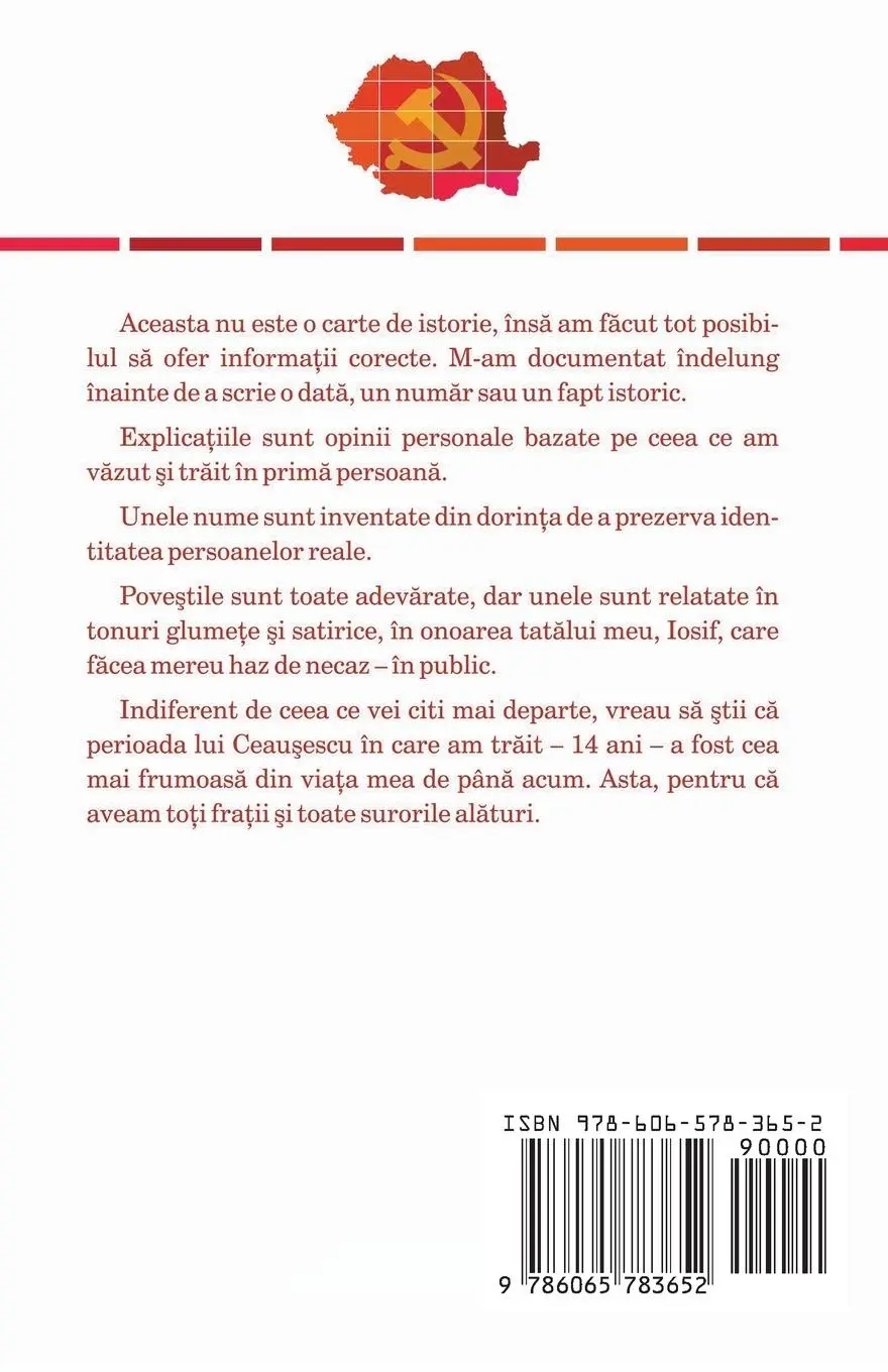 Rückseite: 9786065783652 | 14 nuante de rosu | Amintiri din copilaria comunista: Epoca de Aur