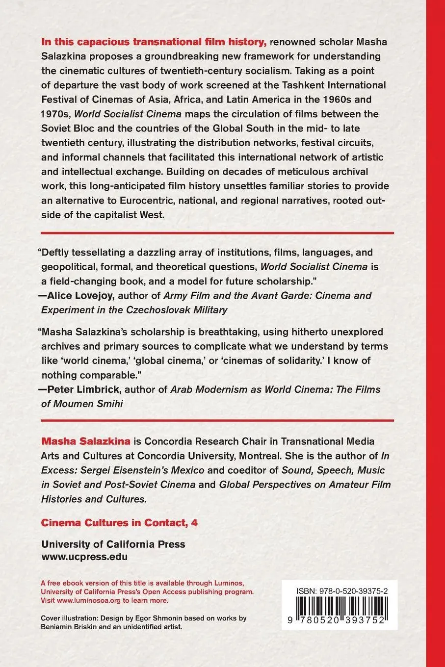 Rückseite: 9780520393752 | World Socialist Cinema | Masha Salazkina | Taschenbuch | Englisch