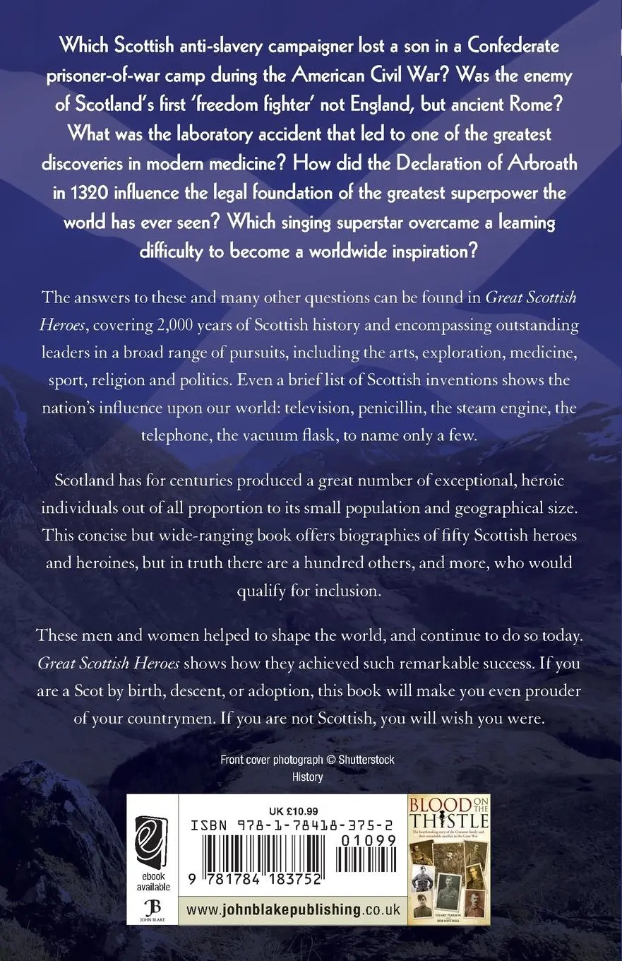 Rückseite: 9781784183752 | Great Scottish Heroes - Fifty Scots Who Shaped the World | Pearson