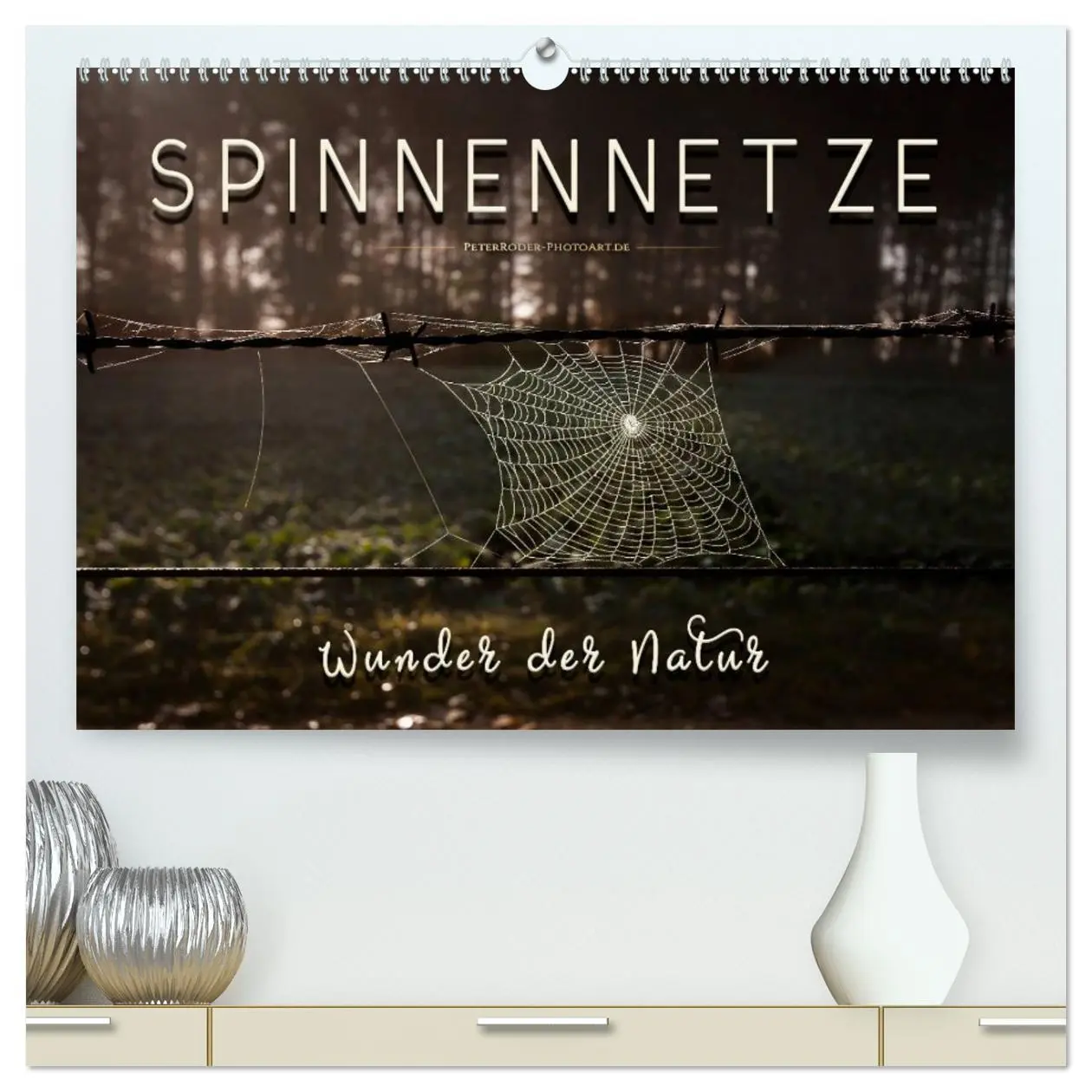 Cover: 9783457733752 | Spinnennetze - Wunder der Natur (hochwertiger Premium Wandkalender...