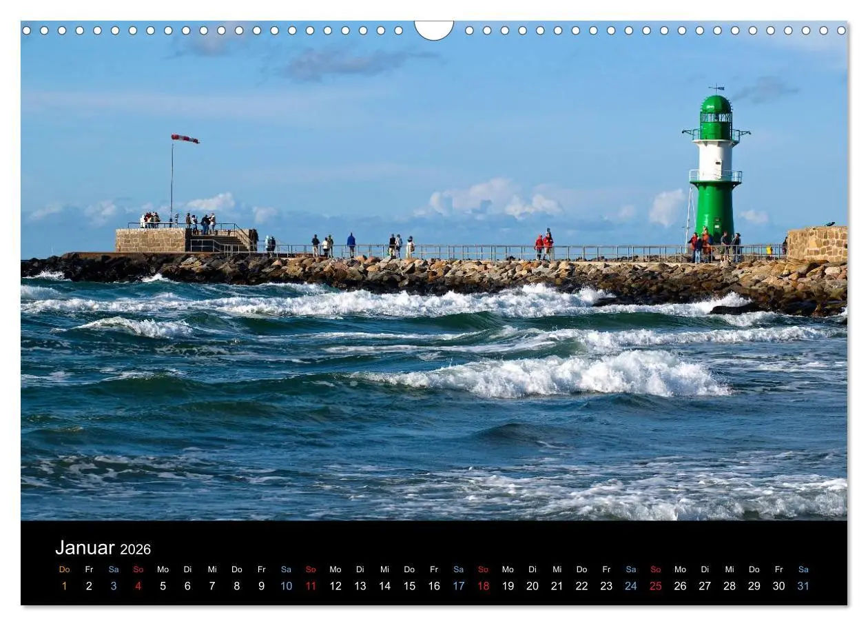 Bild: 9783516133752 | Warnemünde - Maritime Landschaften (Wandkalender 2026 DIN A3 quer),...