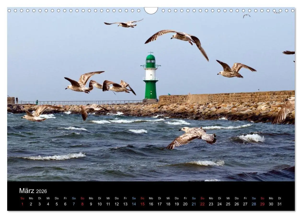 Bild: 9783516133752 | Warnemünde - Maritime Landschaften (Wandkalender 2026 DIN A3 quer),...