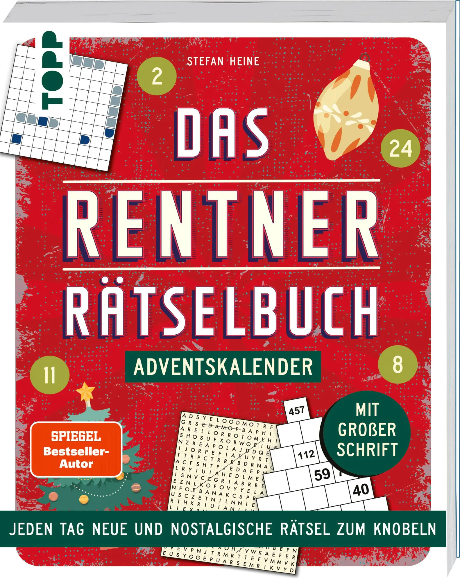Cover: 9783735853752 | Das Rentner-Rätselbuch - Adventskalender | Stefan Heine | Taschenbuch