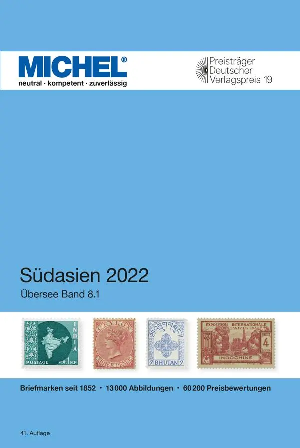 Cover: 9783954023752 | MICHEL Südasien 2021/2022 | Übersee 8.1 | Michel-Redaktion | Buch