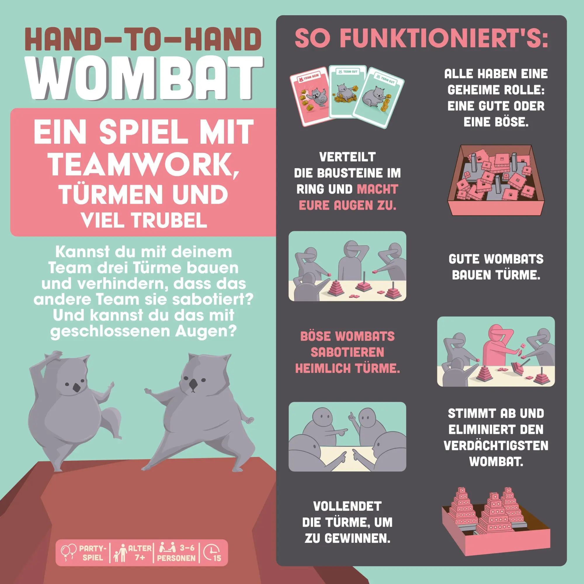 Bild: 810083043852 | Hand-to-Hand Wombat | Cory O'Brien (u. a.) | Spiel | EXKD0025 | 2023