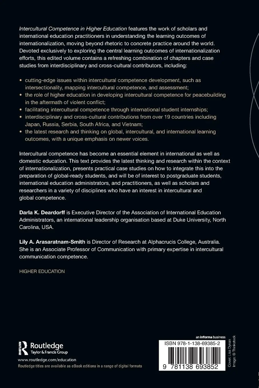 Rückseite: 9781138693852 | Intercultural Competence in Higher Education | Deardorff (u. a.)