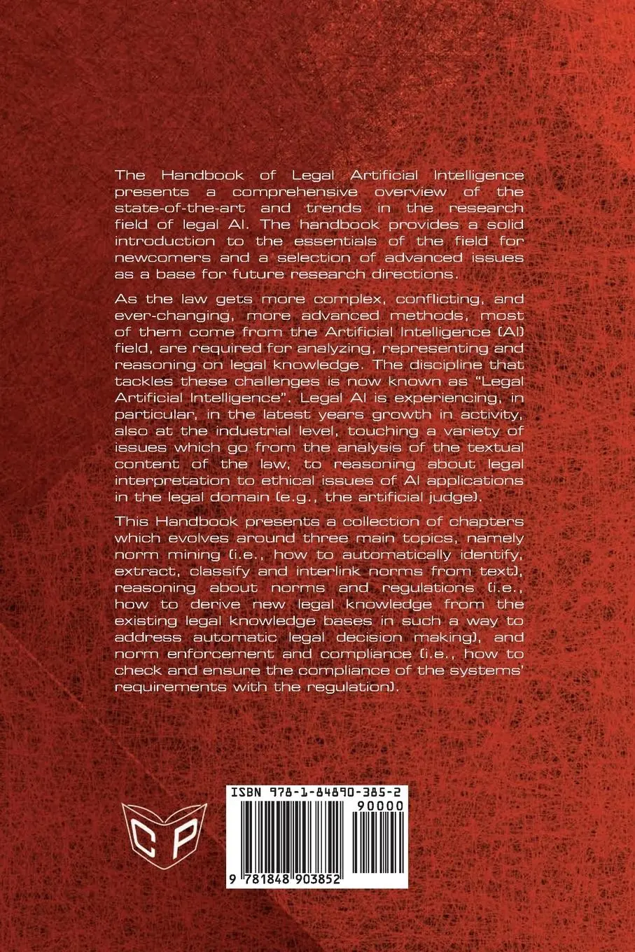 Rückseite: 9781848903852 | Handbook of Legal AI | Giovanni Casini (u. a.) | Taschenbuch | 2022