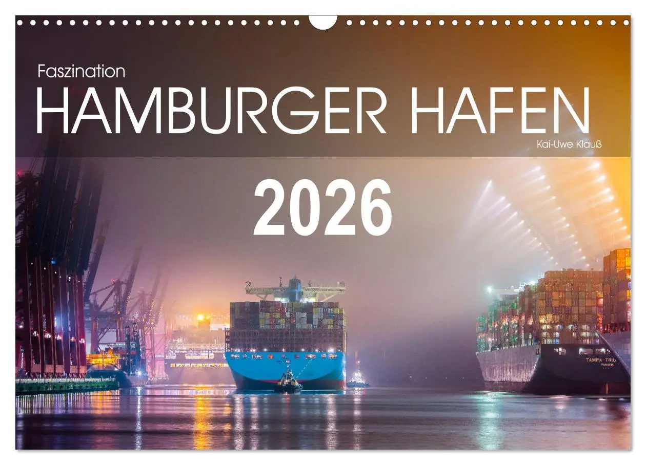 Cover: 9783457583852 | Faszination Hamburger Hafen (Wandkalender 2026 DIN A3 quer),...