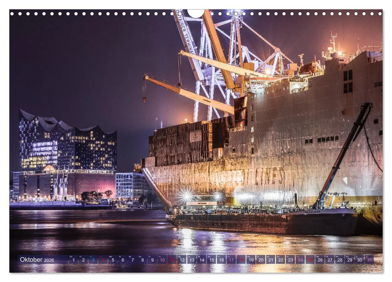 Bild: 9783457583852 | Faszination Hamburger Hafen (Wandkalender 2026 DIN A3 quer),...