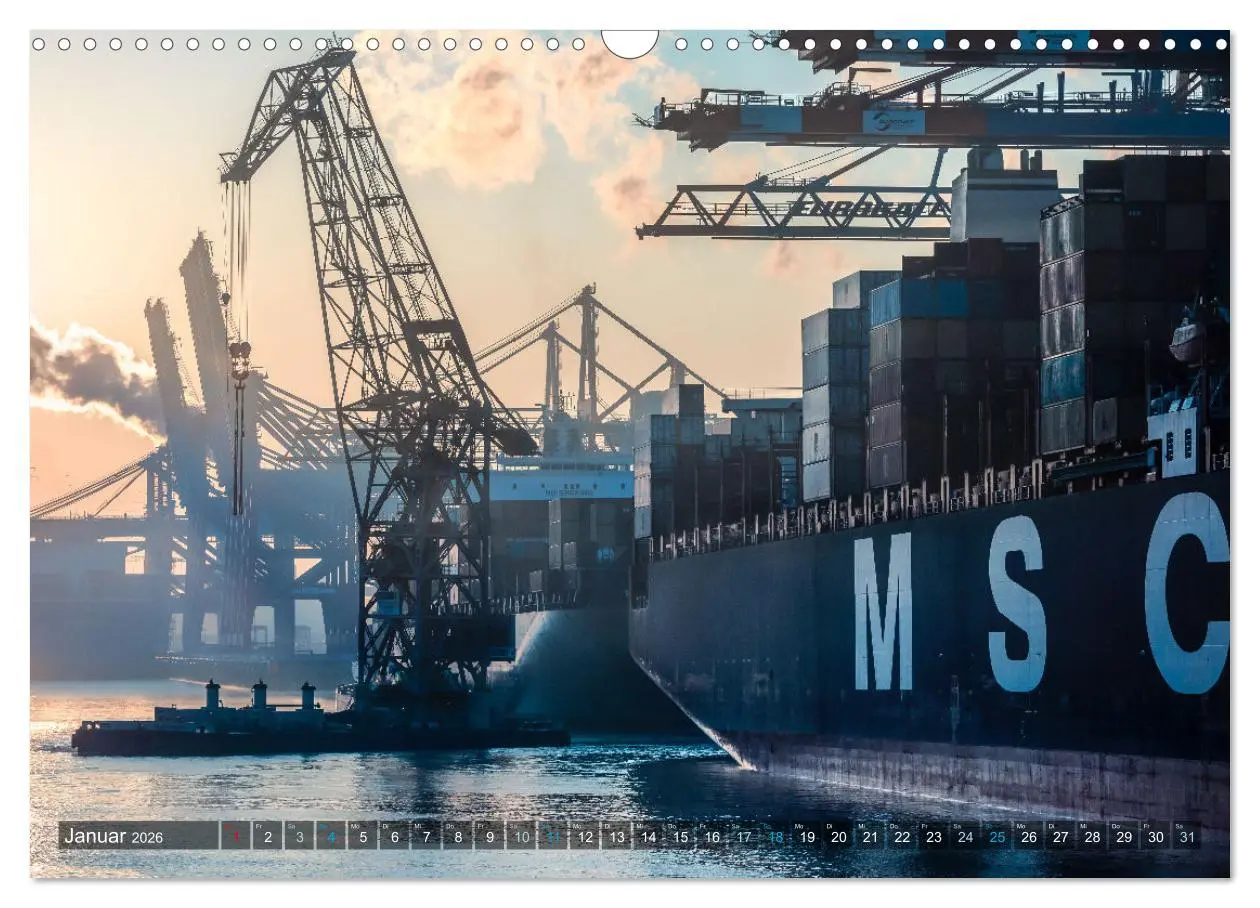 Bild: 9783457583852 | Faszination Hamburger Hafen (Wandkalender 2026 DIN A3 quer),...