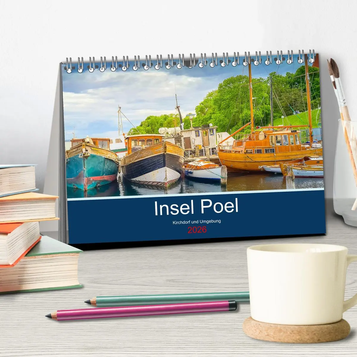 Bild: 9783457653852 | Insel Poel Kirchdorf und Umgebung (Tischkalender 2026 DIN A5 quer),...