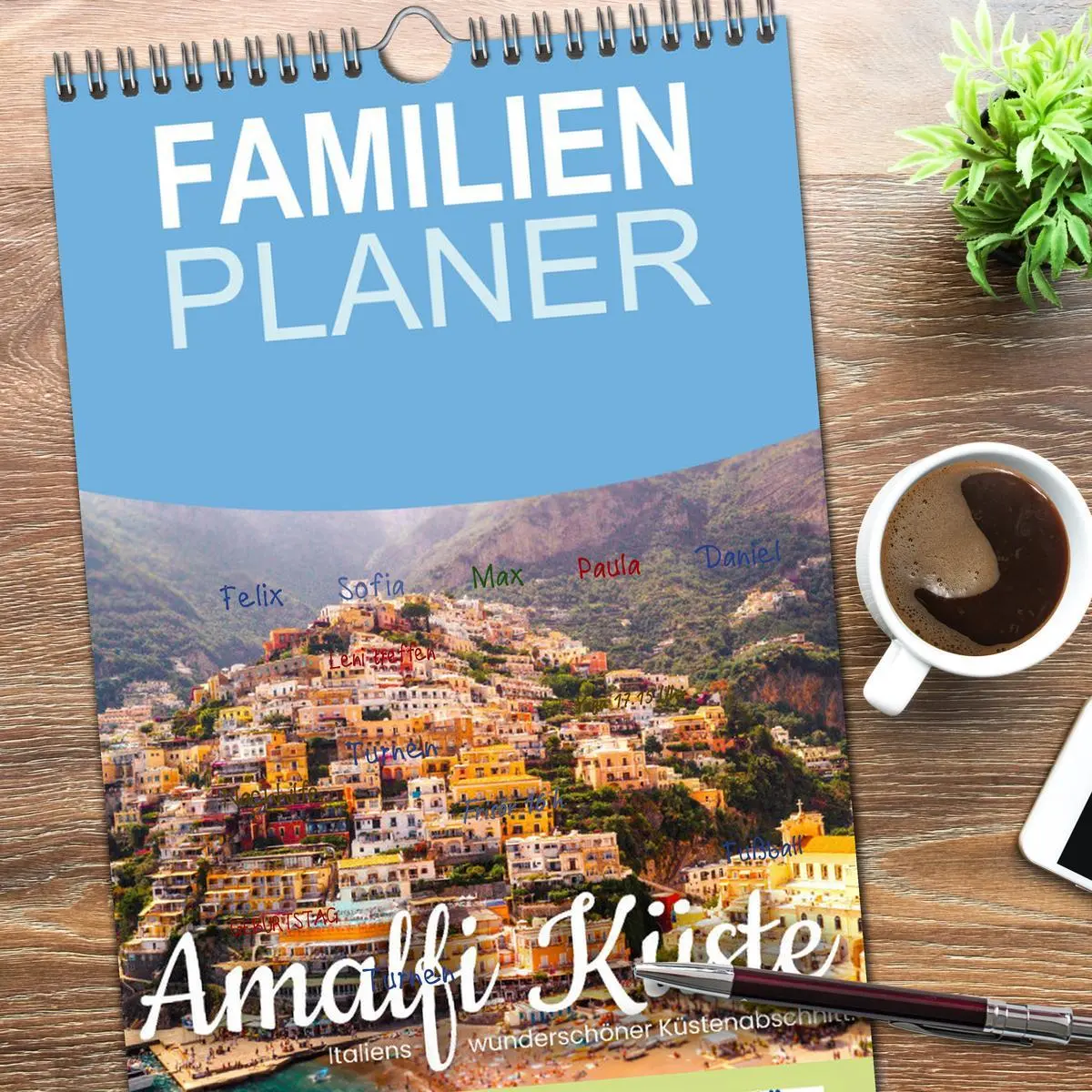 Bild: 9783516503852 | Familienplaner 2026 - Amalfi Küste - Italiens wunderschöner...