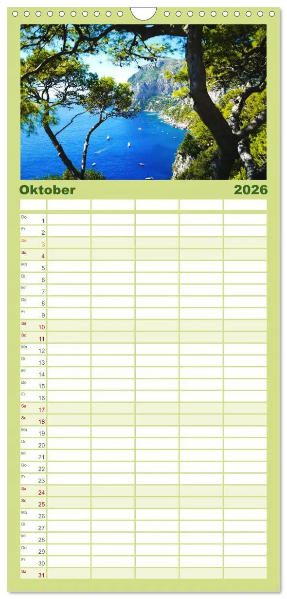 Bild: 9783516503852 | Familienplaner 2026 - Amalfi Küste - Italiens wunderschöner...