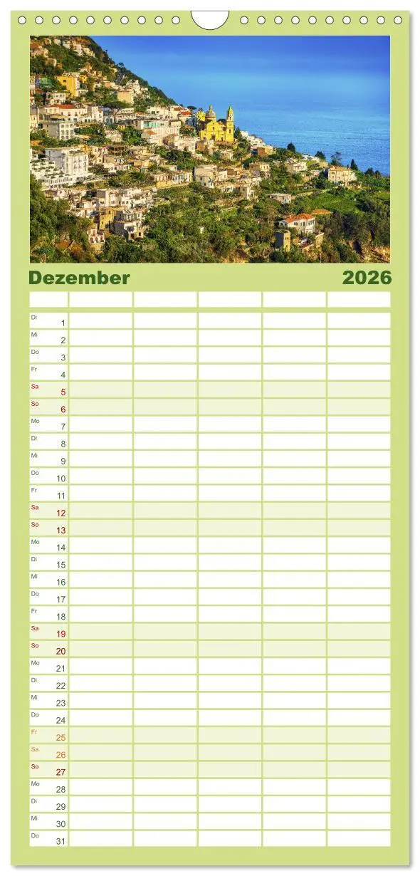 Bild: 9783516503852 | Familienplaner 2026 - Amalfi Küste - Italiens wunderschöner...