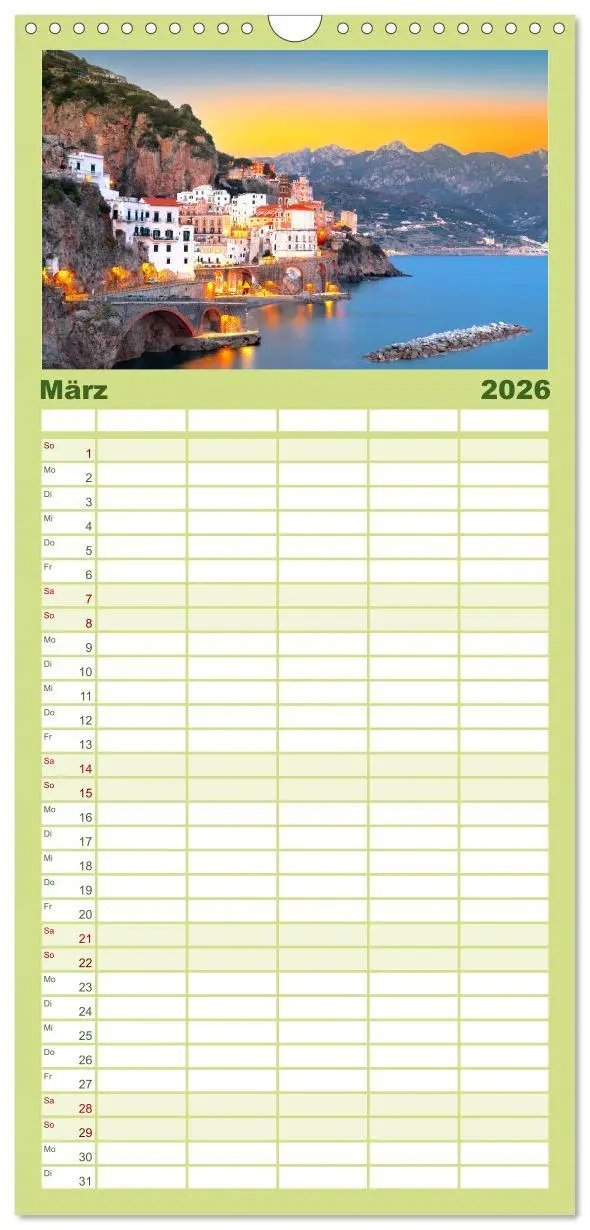 Bild: 9783516503852 | Familienplaner 2026 - Amalfi Küste - Italiens wunderschöner...