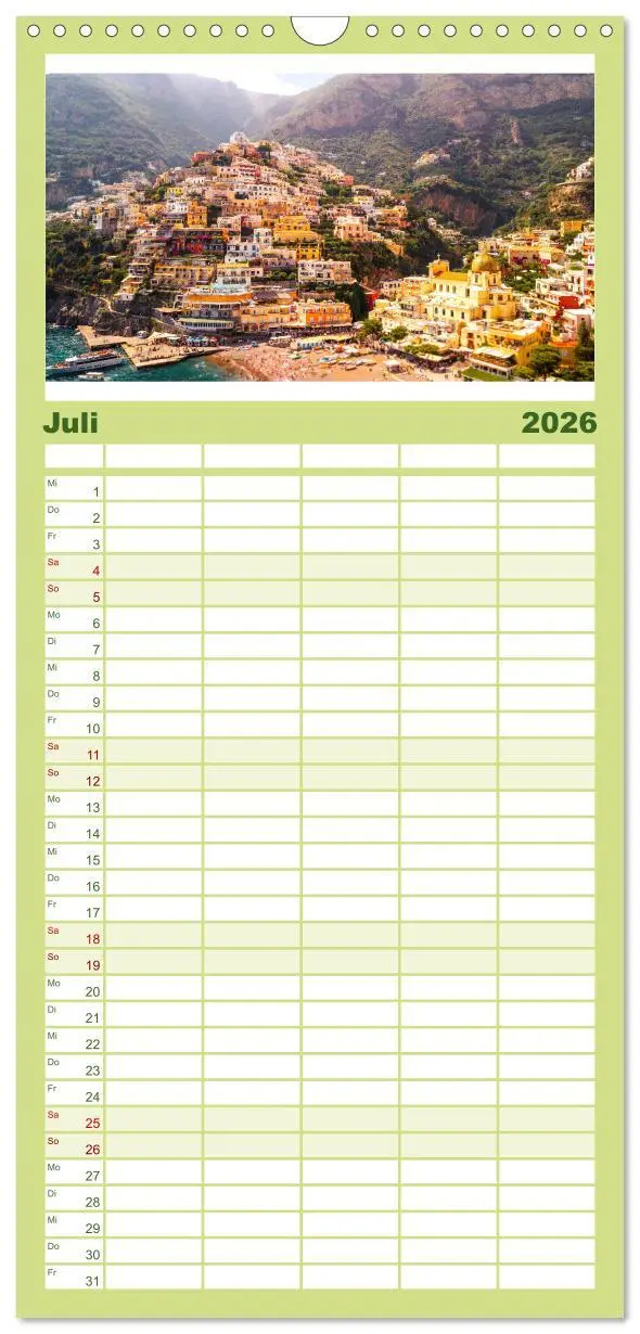 Bild: 9783516503852 | Familienplaner 2026 - Amalfi Küste - Italiens wunderschöner...