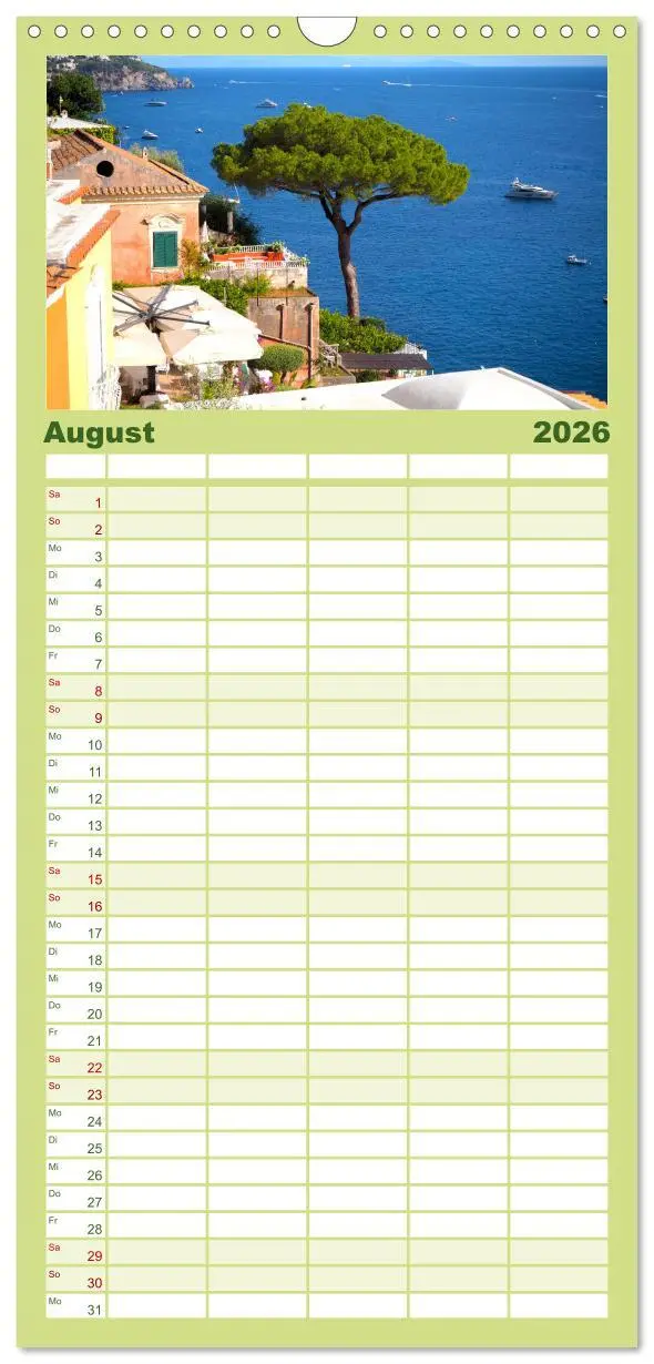 Bild: 9783516503852 | Familienplaner 2026 - Amalfi Küste - Italiens wunderschöner...