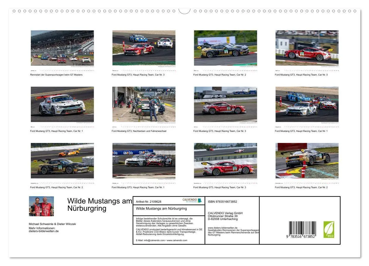 Bild: 9783516673852 | Wilde Mustangs am Nürburgring (hochwertiger Premium Wandkalender...