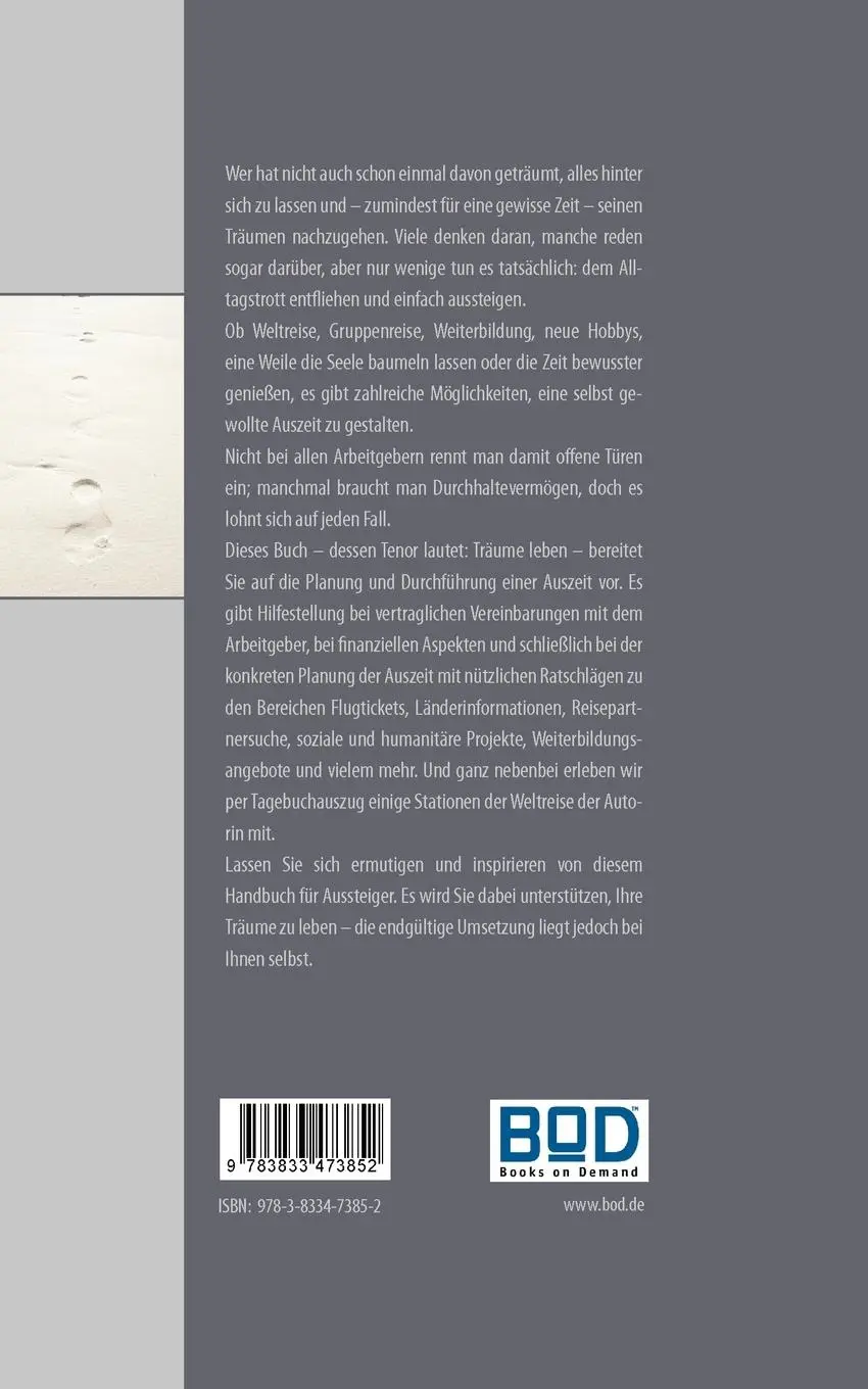 Rückseite: 9783833473852 | Auszeit | Das Handbuch für Aussteiger. Träume leben. | Melanie Pape