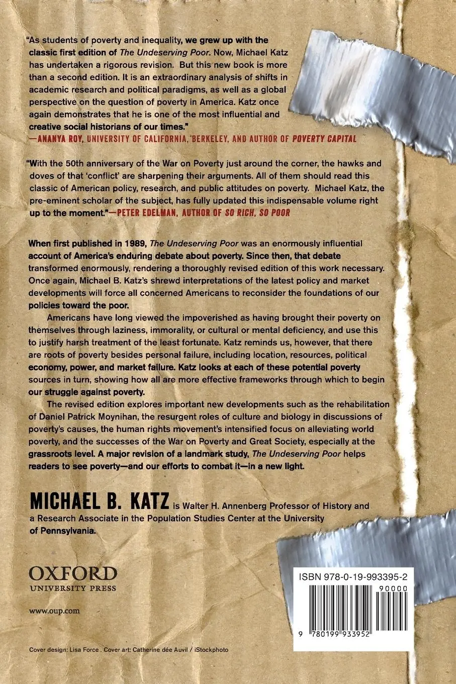 Rückseite: 9780199933952 | Undeserving Poor | Michael B. Katz | Taschenbuch | Englisch | 2013