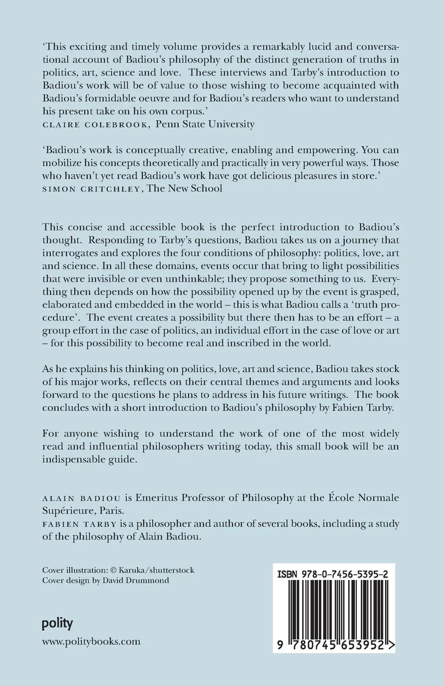 Rückseite: 9780745653952 | Philosophy and the Event | Alain Badiou | Taschenbuch | 154 S. | 2013