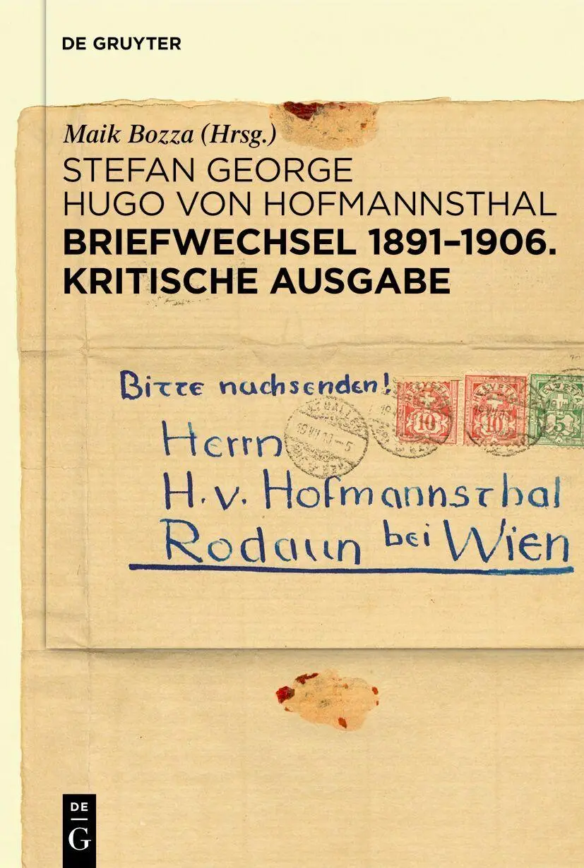 Cover: 9783110283952 | Briefwechsel 1891-1906. Kritische Ausgabe | Stefan George (u. a.)