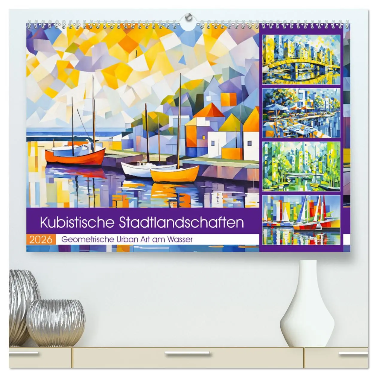 Cover: 9783457263952 | Kubistische Stadtlandschaften - Geometrische Urban Art am Wasser...