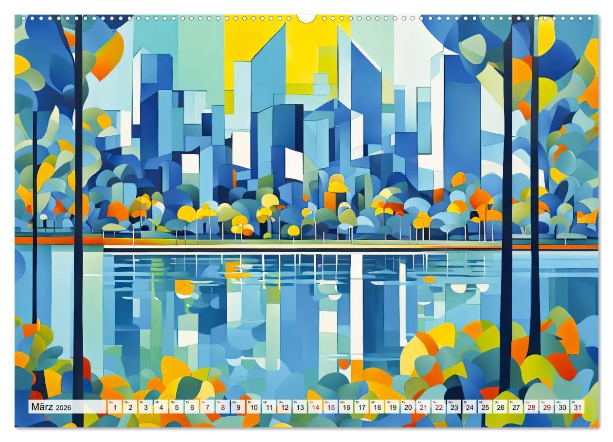 Bild: 9783457263952 | Kubistische Stadtlandschaften - Geometrische Urban Art am Wasser...