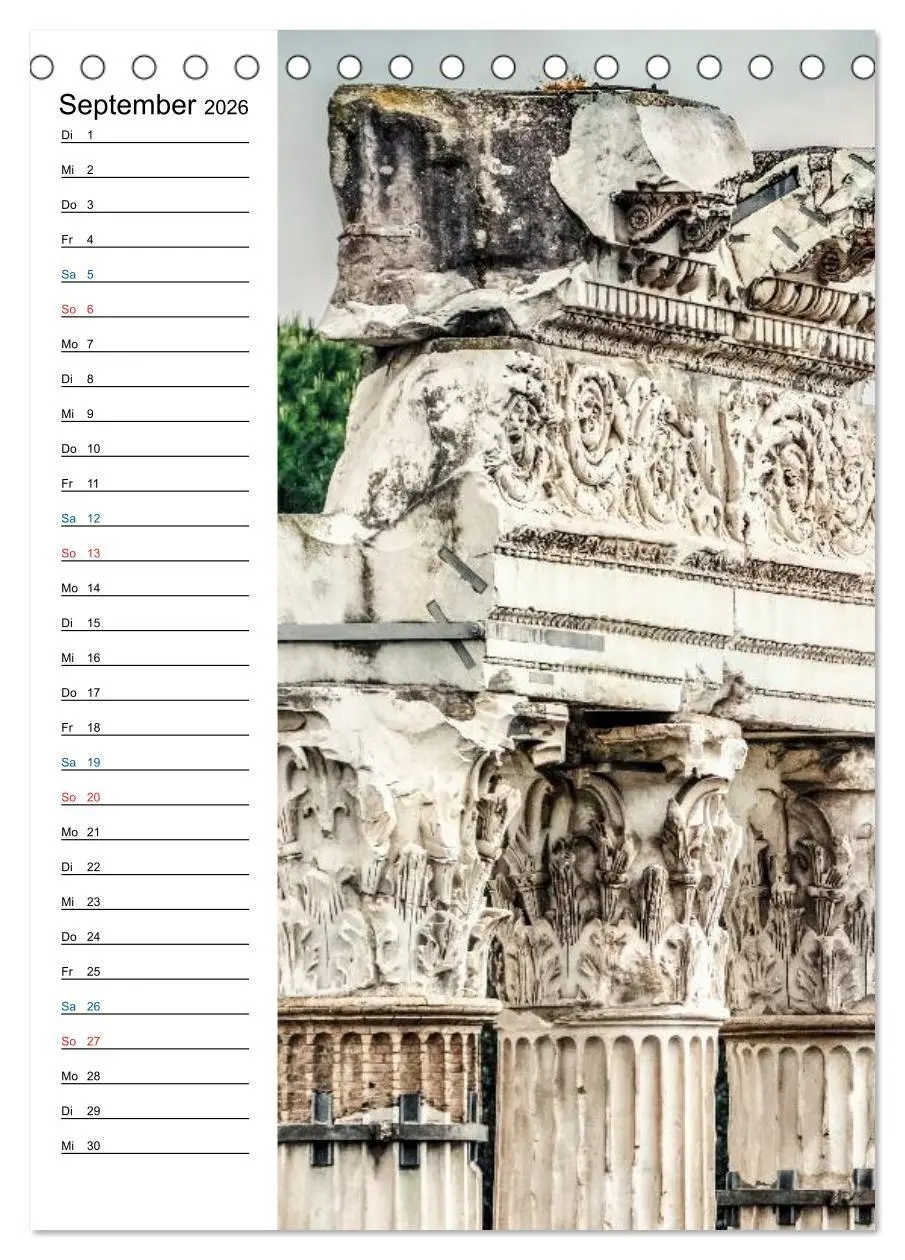 Bild: 9783516423952 | Antikes Rom (Tischkalender 2026 DIN A5 hoch), CALVENDO Monatskalender