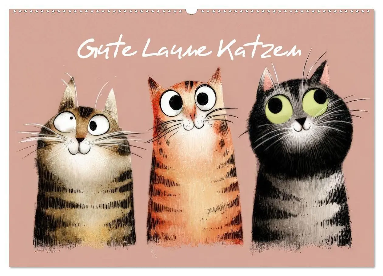 Cover: 9783516733952 | Gute Laune Katzen (Wandkalender 2026 DIN A2 quer), CALVENDO...
