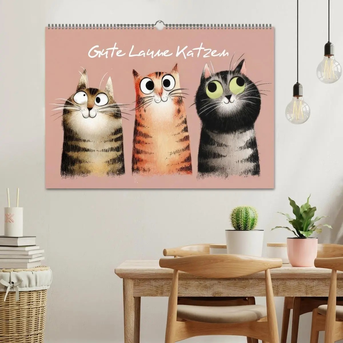 Bild: 9783516733952 | Gute Laune Katzen (Wandkalender 2026 DIN A2 quer), CALVENDO...