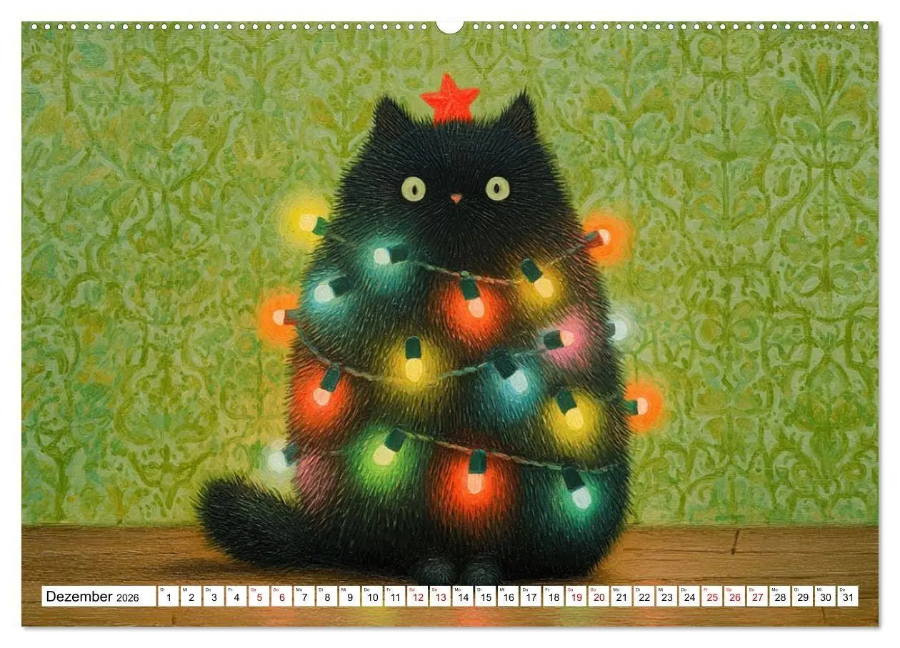 Bild: 9783516733952 | Gute Laune Katzen (Wandkalender 2026 DIN A2 quer), CALVENDO...