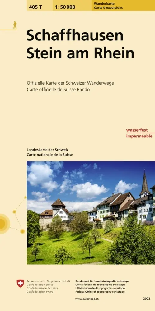 Cover: 9783302304052 | Swisstopo 1 : 50 000 Schaffhausen - Stein am Rhein Wanderkarte | 2023