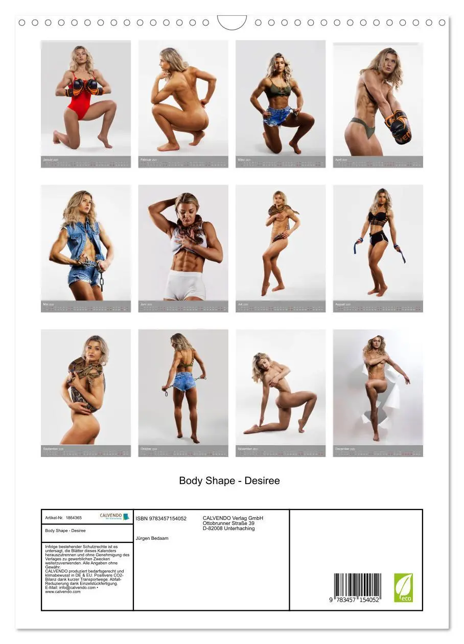 Bild: 9783457154052 | Body Shape - Desiree (Wandkalender 2025 DIN A3 hoch), CALVENDO...