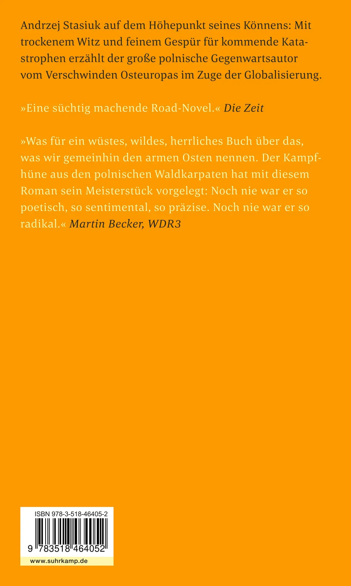 Rückseite: 9783518464052 | Hinter der Blechwand | Andrzej Stasiuk | Taschenbuch | 349 S. | 2012