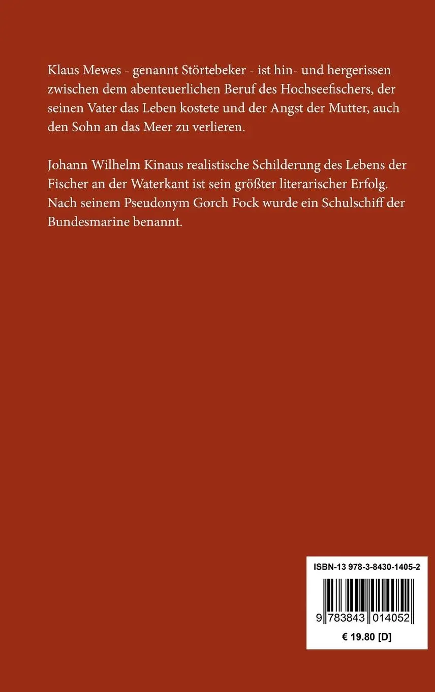 Rückseite: 9783843014052 | Seefahrt ist not! | Gorch Fock | Buch | HC runder Rücken kaschiert