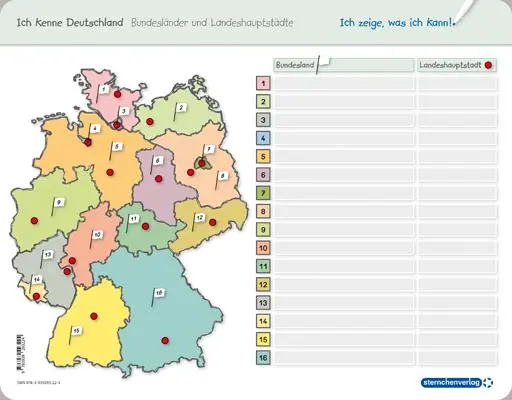 Bild: 9783946904052 | Ich kenne Deutschland - 1. Bundesländer &amp; Landeshauptstädte, 2....