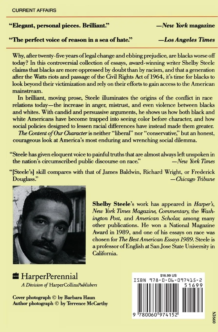 Rückseite: 9780060974152 | The Content of Our Character | A New Vision of Race in America | Buch