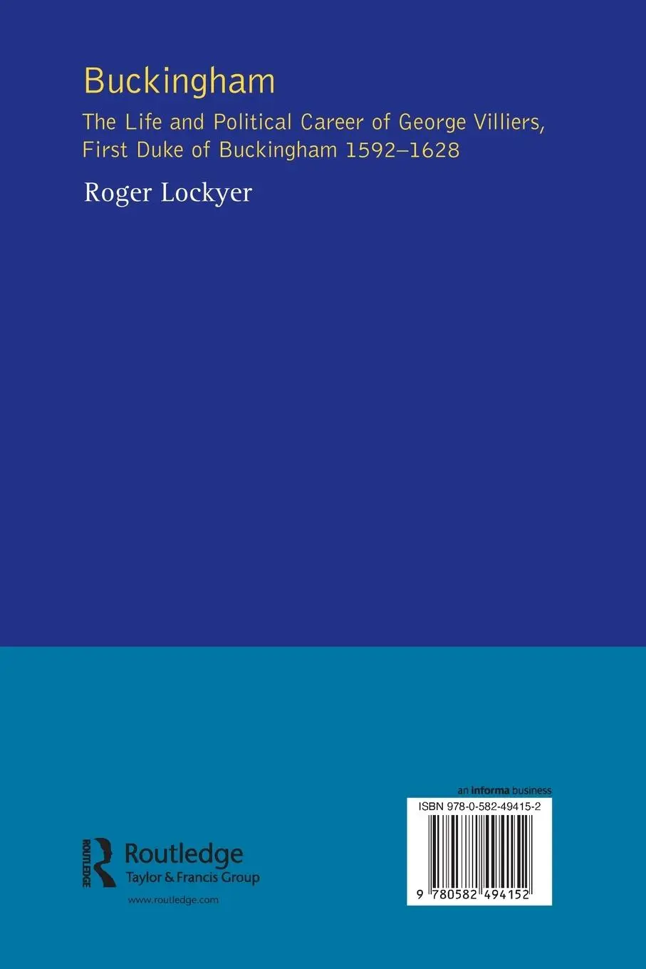Rückseite: 9780582494152 | Buckingham | Roger Lockyer | Taschenbuch | Einband - flex.(Paperback)