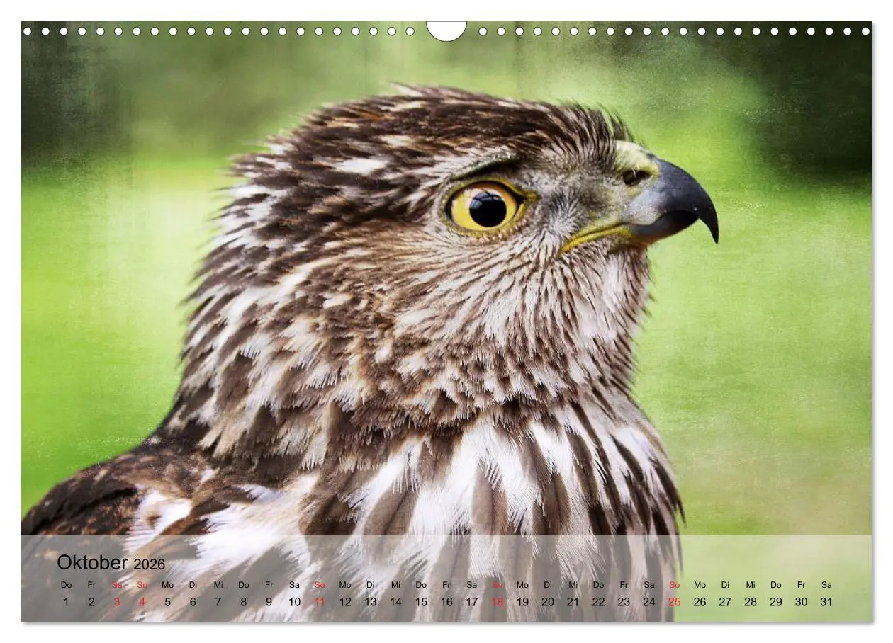 Bild: 9783516094152 | Falken und Greifvögel. Edle Jäger (Wandkalender 2026 DIN A3 quer),...
