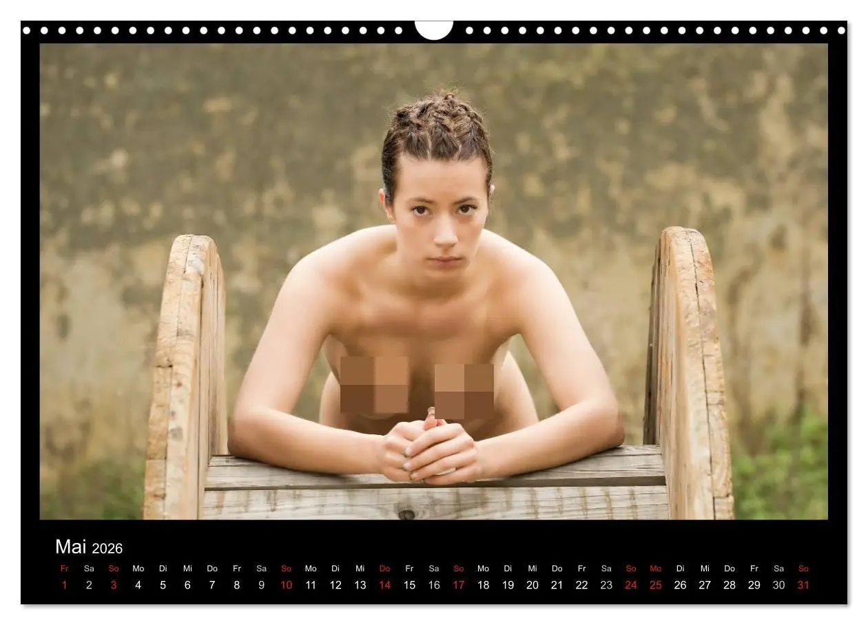 Bild: 9783516164152 | Outdoor Aktkalender 2026 (Wandkalender 2026 DIN A3 quer), CALVENDO...